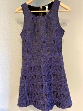 Miami Navy Fit-and-Flare Mini Dress